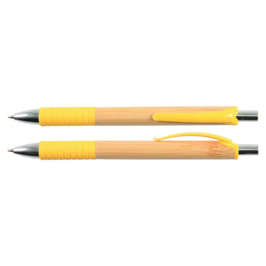 Promotional Clade Bamboo Pens Yellow